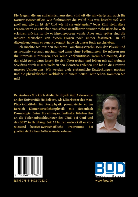 Das verst&auml;ndliche Universum - R&uuml;ckseite